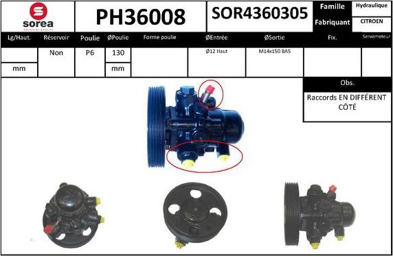 SNRA PH36008 - Hidraulična pumpa, upravljanje www.molydon.hr