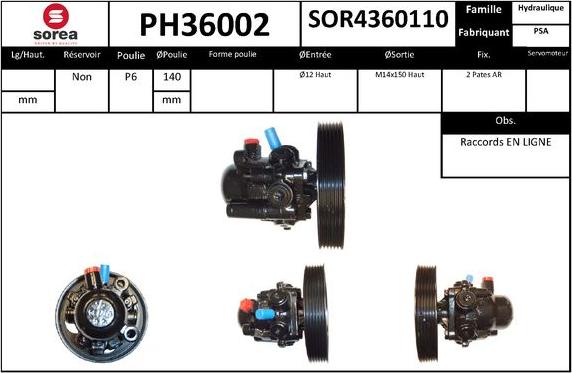 SNRA PH36002 - Hidraulična pumpa, upravljanje www.molydon.hr