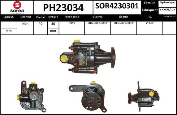 SNRA PH23034 - Hidraulična pumpa, upravljanje www.molydon.hr