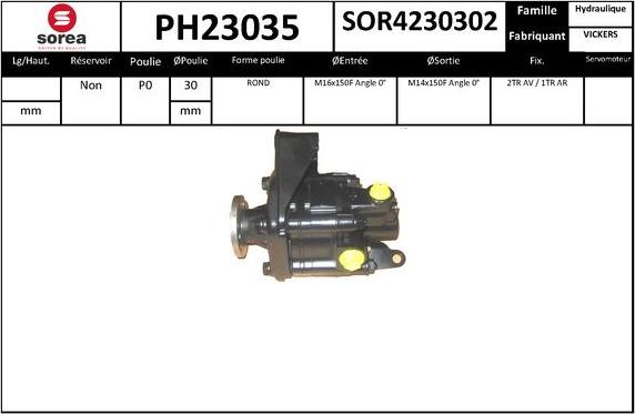 SNRA PH23035 - Hidraulična pumpa, upravljanje www.molydon.hr