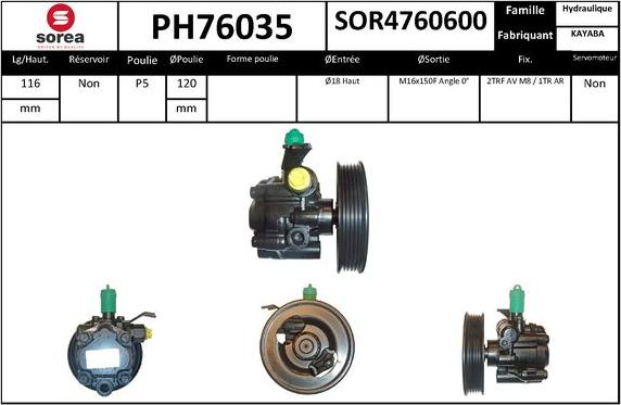 SNRA PH76035 - Hidraulična pumpa, upravljanje www.molydon.hr