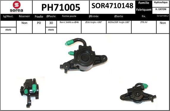 SNRA PH71005 - Hidraulična pumpa, upravljanje www.molydon.hr