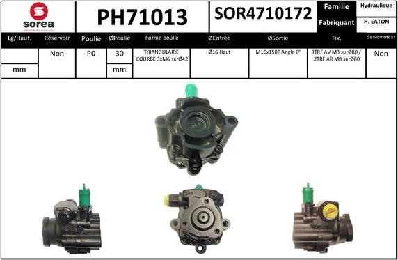 SNRA PH71013 - Hidraulična pumpa, upravljanje www.molydon.hr