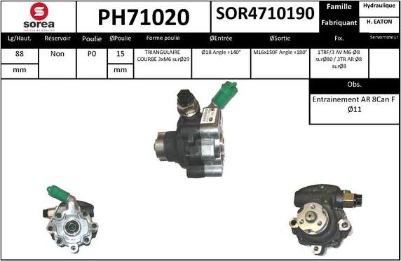 SNRA PH71020 - Hidraulična pumpa, upravljanje www.molydon.hr