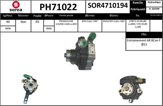 SNRA PH71022 - Hidraulična pumpa, upravljanje www.molydon.hr