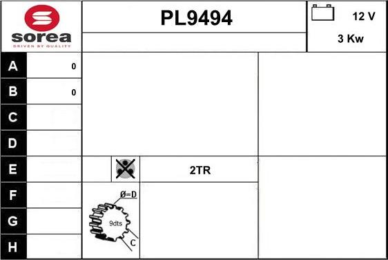 SNRA PL9494 - Starter www.molydon.hr