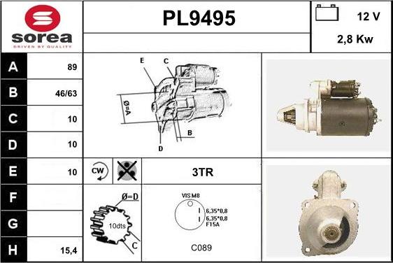 SNRA PL9495 - Starter www.molydon.hr