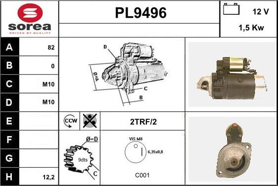 SNRA PL9496 - Starter www.molydon.hr