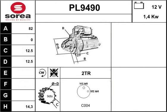 SNRA PL9490 - Starter www.molydon.hr