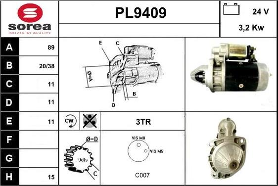 SNRA PL9409 - Starter www.molydon.hr