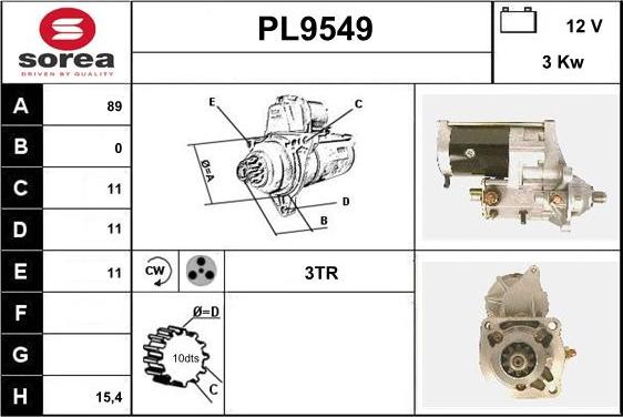 SNRA PL9549 - Starter www.molydon.hr