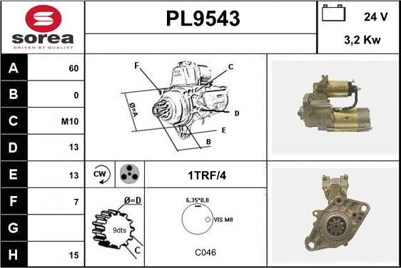 SNRA PL9543 - Starter www.molydon.hr