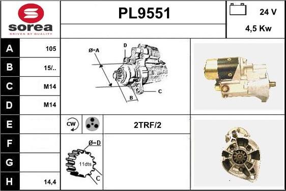 SNRA PL9551 - Starter www.molydon.hr