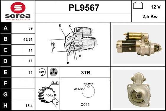 SNRA PL9567 - Starter www.molydon.hr