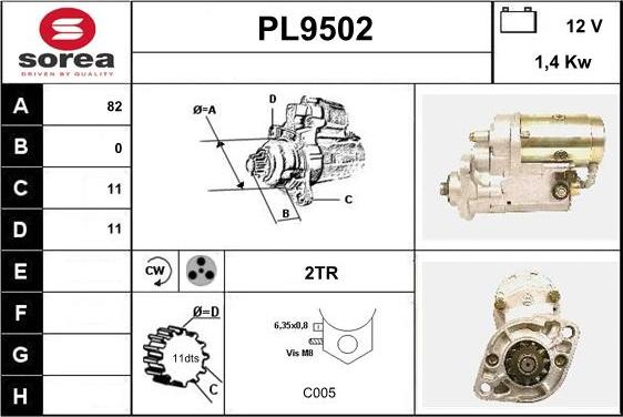 SNRA PL9502 - Starter www.molydon.hr