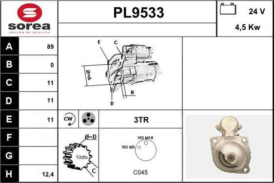 SNRA PL9533 - Starter www.molydon.hr