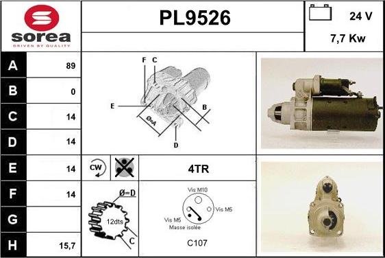 SNRA PL9526 - Starter www.molydon.hr