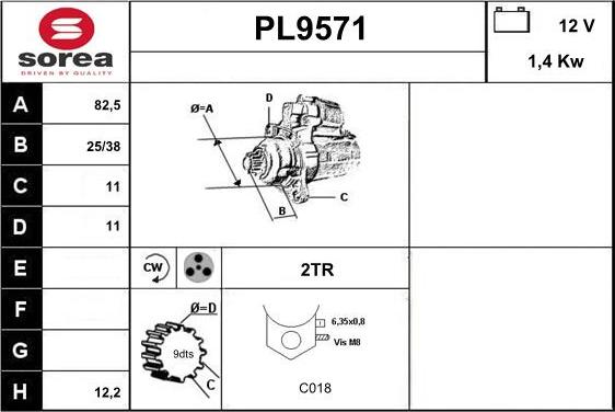 SNRA PL9571 - Starter www.molydon.hr