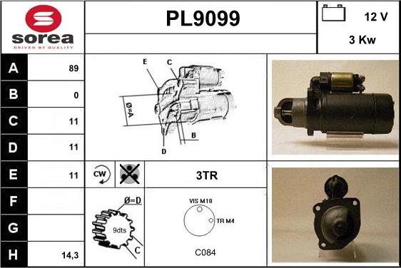 SNRA PL9099 - Starter www.molydon.hr