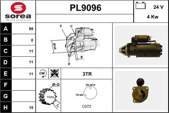 SNRA PL9096 - Starter www.molydon.hr