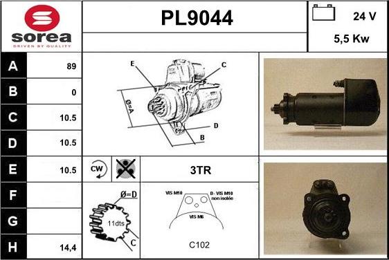 SNRA PL9044 - Starter www.molydon.hr