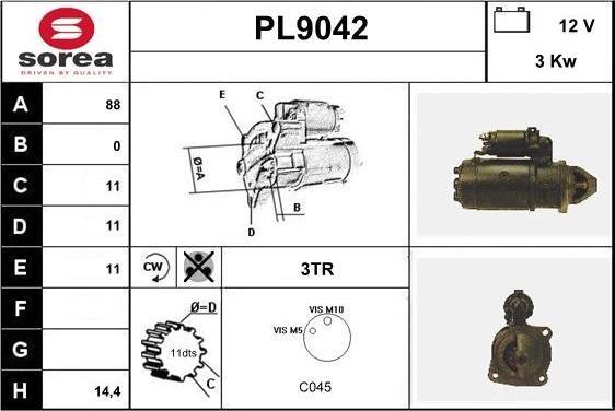 SNRA PL9042 - Starter www.molydon.hr