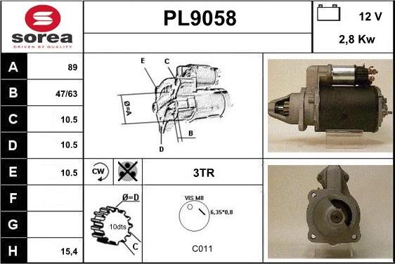 SNRA PL9058 - Starter www.molydon.hr