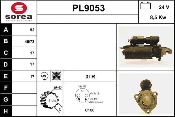 SNRA PL9053 - Starter www.molydon.hr