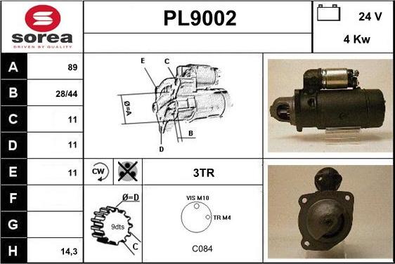 SNRA PL9002 - Starter www.molydon.hr