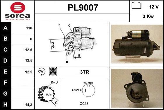 SNRA PL9007 - Starter www.molydon.hr