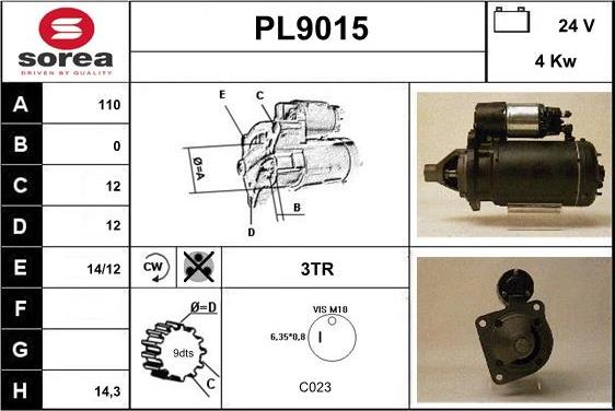 SNRA PL9015 - Starter www.molydon.hr