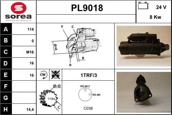 SNRA PL9018 - Starter www.molydon.hr