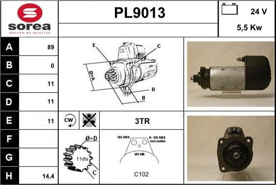 SNRA PL9013 - Starter www.molydon.hr