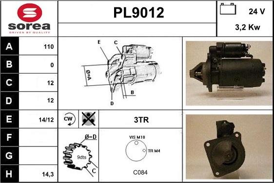 SNRA PL9012 - Starter www.molydon.hr