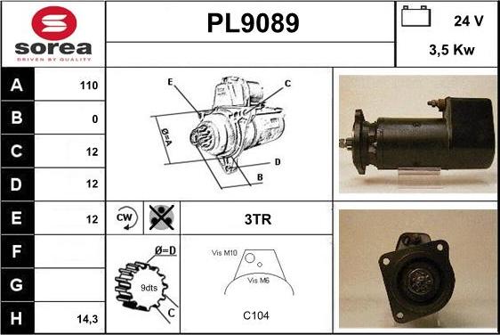 SNRA PL9089 - Starter www.molydon.hr