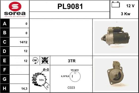 SNRA PL9081 - Starter www.molydon.hr