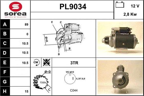 SNRA PL9034 - Starter www.molydon.hr