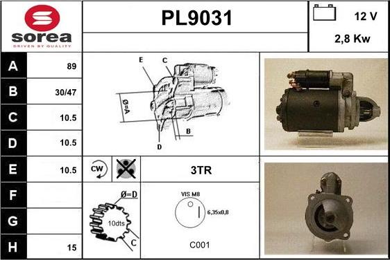 SNRA PL9031 - Starter www.molydon.hr