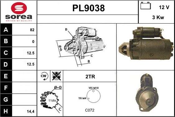 SNRA PL9038 - Starter www.molydon.hr