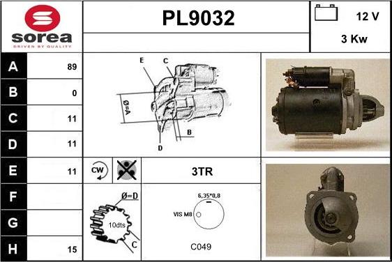 SNRA PL9032 - Starter www.molydon.hr