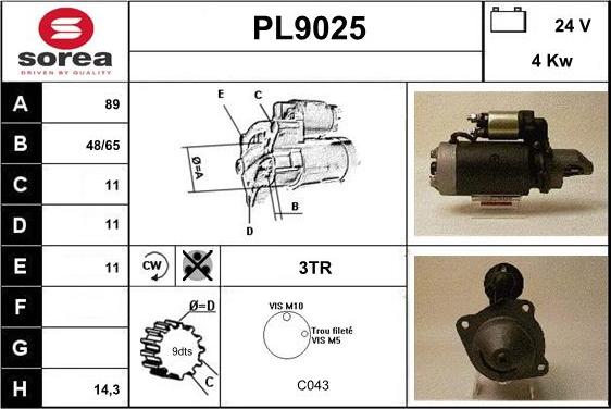 SNRA PL9025 - Starter www.molydon.hr