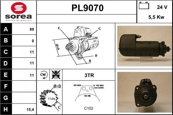 SNRA PL9070 - Starter www.molydon.hr