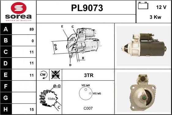 SNRA PL9073 - Starter www.molydon.hr