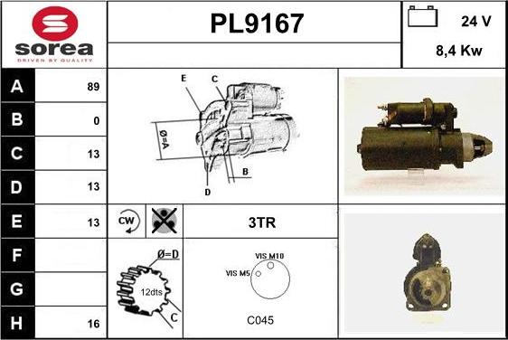 SNRA PL9167 - Starter www.molydon.hr