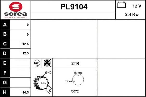 SNRA PL9104 - Starter www.molydon.hr