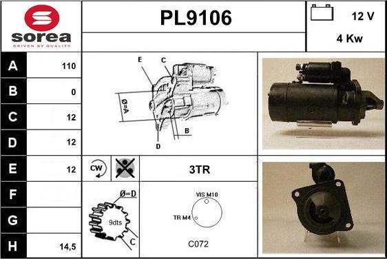 SNRA PL9106 - Starter www.molydon.hr