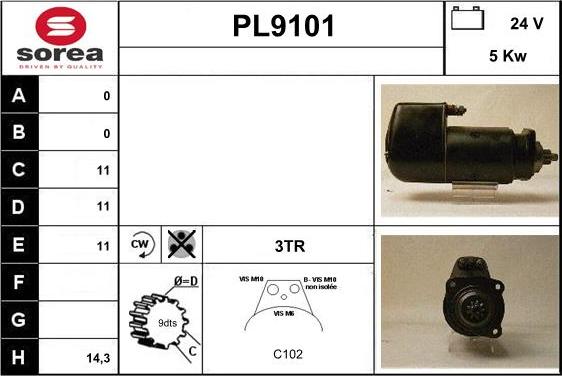 SNRA PL9101 - Starter www.molydon.hr