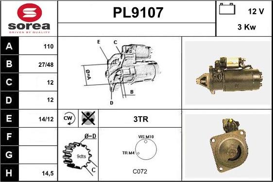 SNRA PL9107 - Starter www.molydon.hr