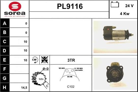 SNRA PL9116 - Starter www.molydon.hr