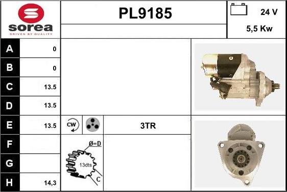 SNRA PL9185 - Starter www.molydon.hr